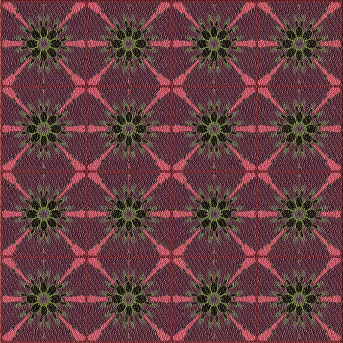 Round Machine Washable Transitional Plum Purple Rug, wshpat2870brn