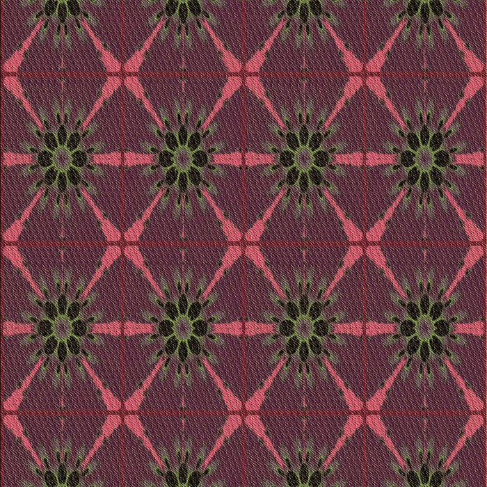 Machine Washable Transitional Plum Purple Rug, wshpat2870brn