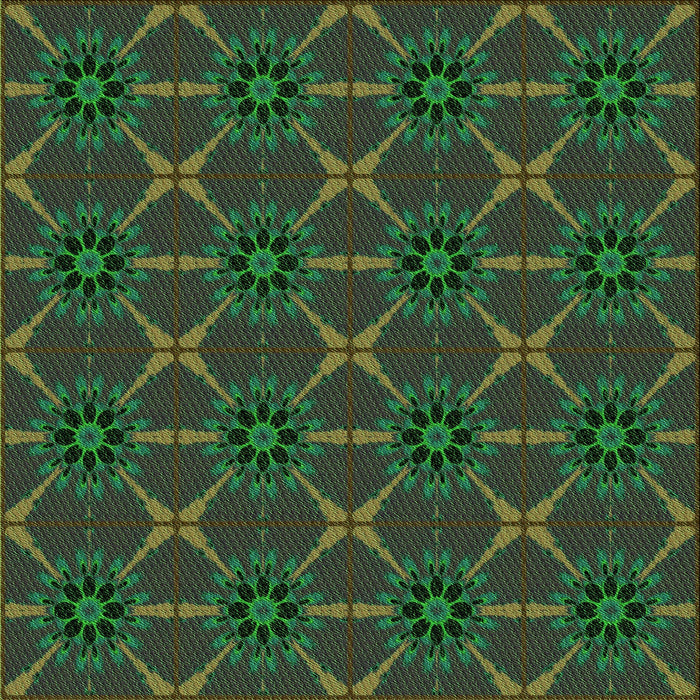 Round Machine Washable Transitional Dark Lime Green Rug, wshpat2870grn