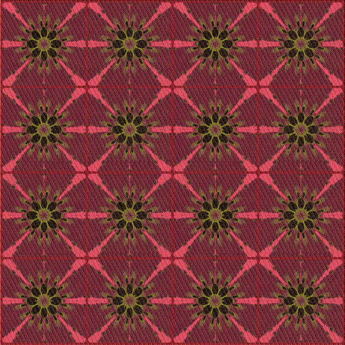 Round Machine Washable Transitional Fire Brick Red Rug, wshpat2870org