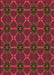 Patterned Fire Brick Red Rug, pat2870org