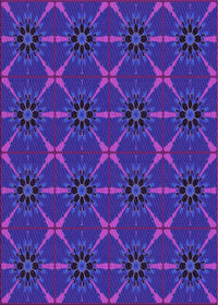 Machine Washable Transitional Bright Purple Rug, wshpat2870pur