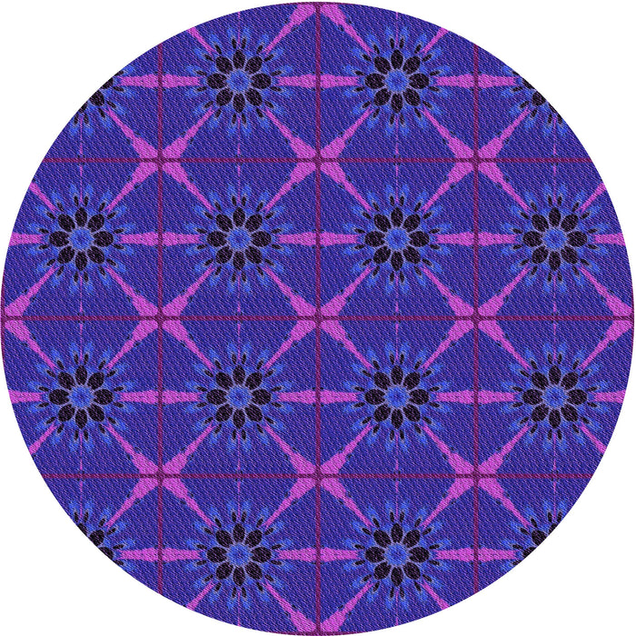 Square Machine Washable Transitional Bright Purple Rug in a Living Room, wshpat2870pur