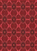 Patterned Red Rug, pat2870rd