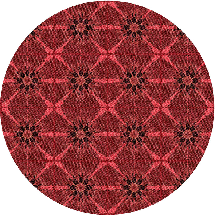 Square Machine Washable Transitional Red Rug in a Living Room, wshpat2870rd