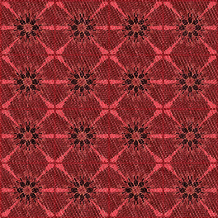 Round Machine Washable Transitional Red Rug, wshpat2870rd