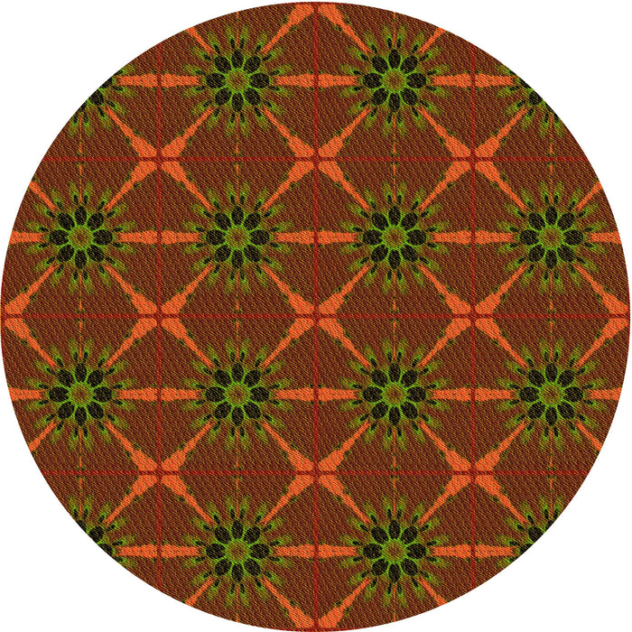 Square Machine Washable Transitional Crimson Red Rug in a Living Room, wshpat2870yw