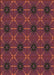 Patterned Burgundy Red Rug, pat2871brn