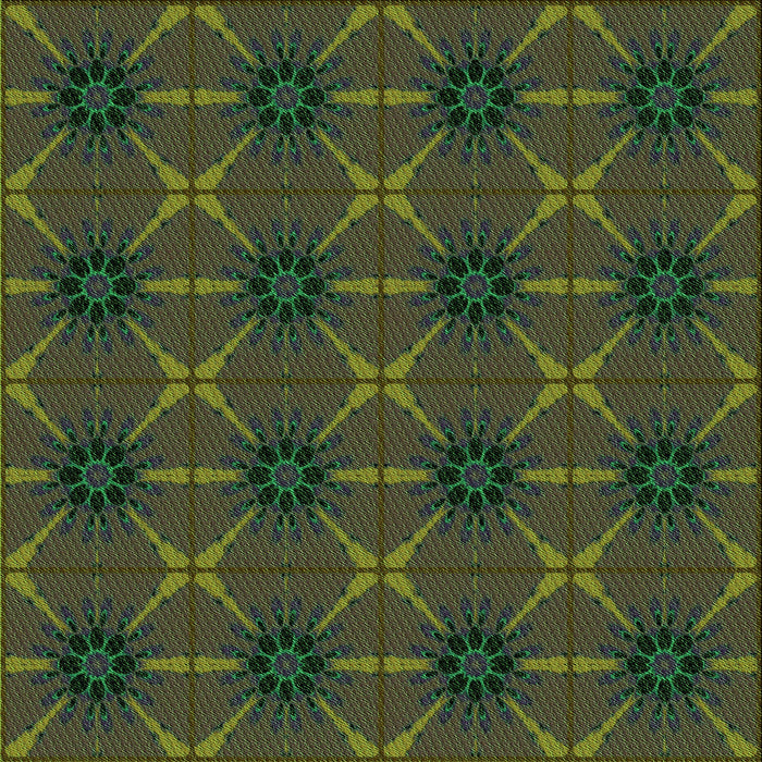 Round Patterned Dark Forest Green Rug, pat2871grn