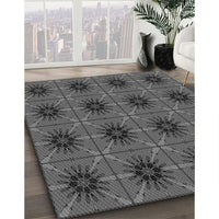 Patterned Platinum Gray Rug, pat2871gry