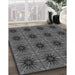 Machine Washable Transitional Platinum Gray Rug in a Family Room, wshpat2871gry