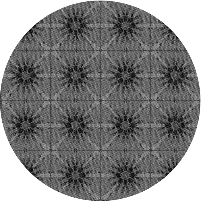 Square Machine Washable Transitional Platinum Gray Rug in a Living Room, wshpat2871gry