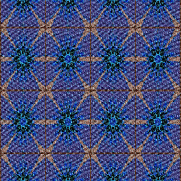 Patterned Blue Rug, pat2871lblu