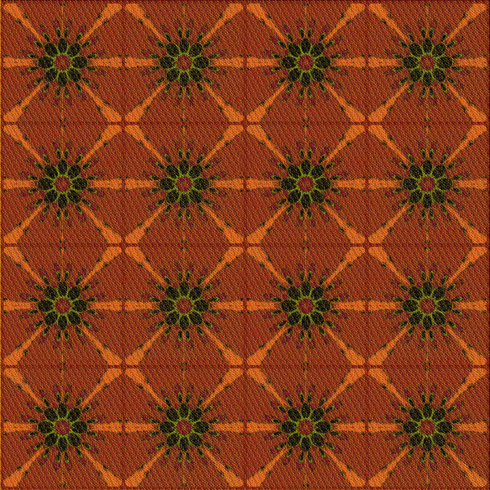 Round Machine Washable Transitional Mahogany Brown Rug, wshpat2871yw