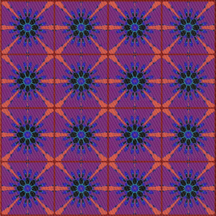 Square Patterned Purple Modern Rug, pat2871