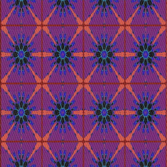 Patterned Purple Modern Rug, pat2871