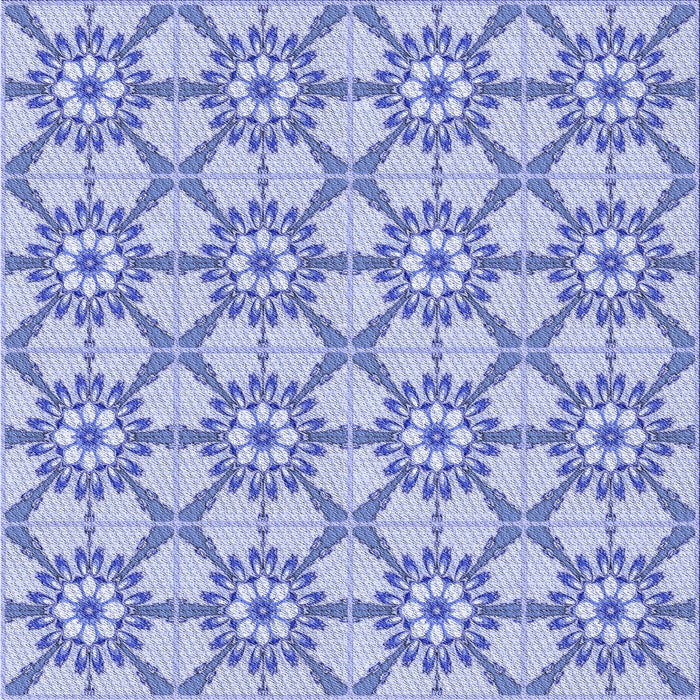 Round Patterned Periwinkle Purple Rug, pat2872blu