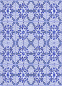 Machine Washable Transitional Periwinkle Purple Rug, wshpat2872blu