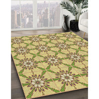 Patterned Light Brown Rug, pat2872brn