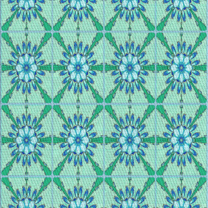 Patterned Light Sea Green Rug, pat2872lblu