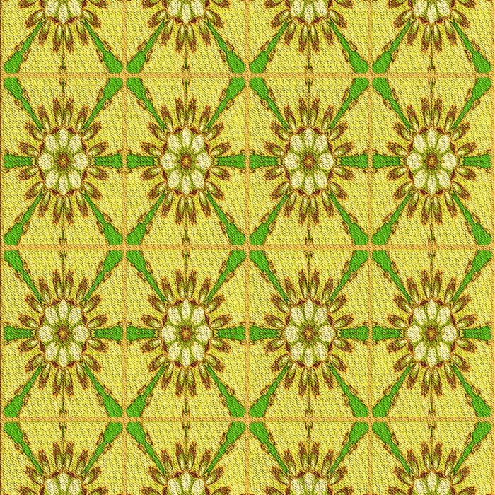 Patterned Dark Golden Brown Rug, pat2872yw