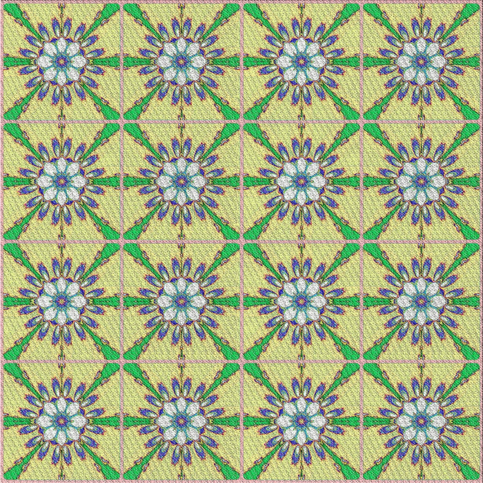 Sideview of Machine Washable Transitional Green Rug, wshpat2872