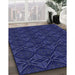 Machine Washable Transitional Royal Blue Rug in a Family Room, wshpat2873blu