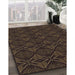 Machine Washable Transitional Red Brown Rug in a Family Room, wshpat2873brn