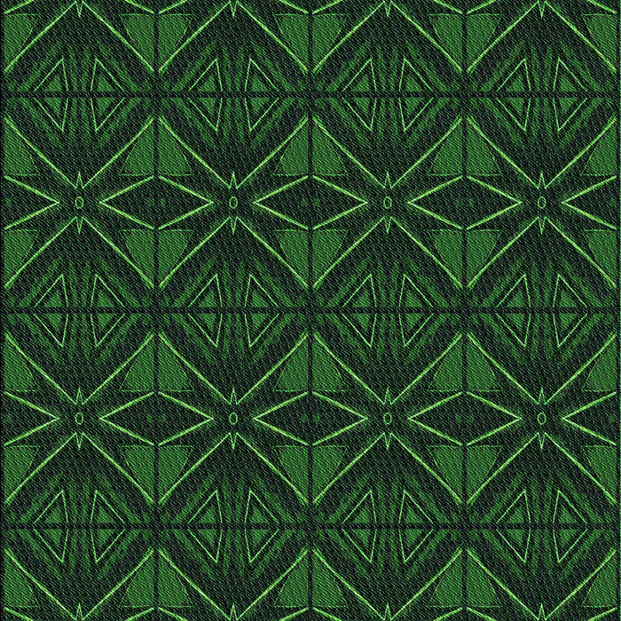 Patterned Black Rug, pat2873grn