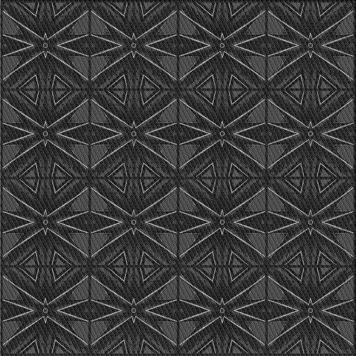 Round Patterned Carbon Gray Rug, pat2873gry