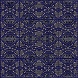 Square Patterned Blue Novelty Rug, pat2873