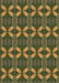 Patterned Army Green Rug, pat2874brn