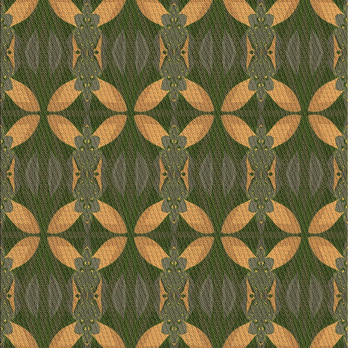 Machine Washable Transitional Army Green Rug, wshpat2874brn