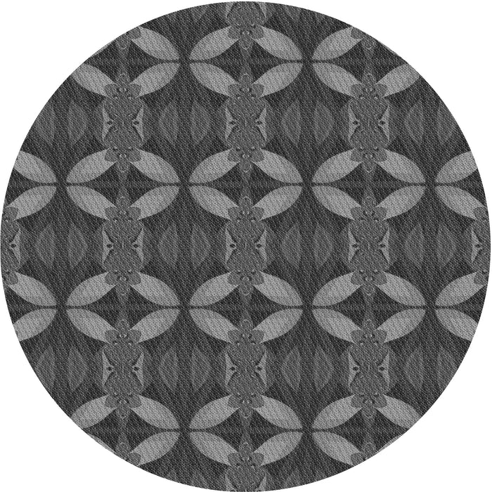 Square Machine Washable Transitional Gray Rug in a Living Room, wshpat2874gry