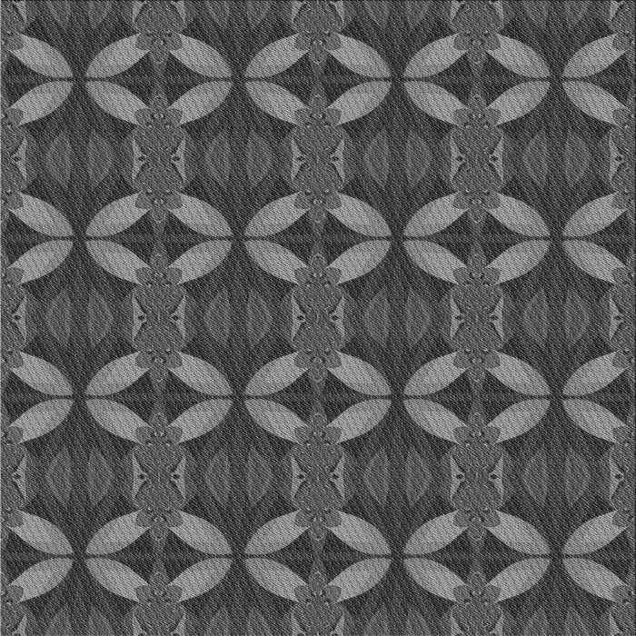 Round Machine Washable Transitional Gray Rug, wshpat2874gry