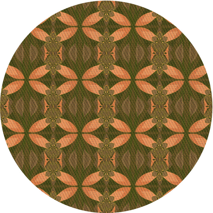 Square Machine Washable Transitional Dark Bronze Brown Rug in a Living Room, wshpat2874org