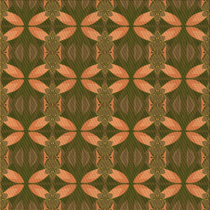 Round Machine Washable Transitional Dark Bronze Brown Rug, wshpat2874org