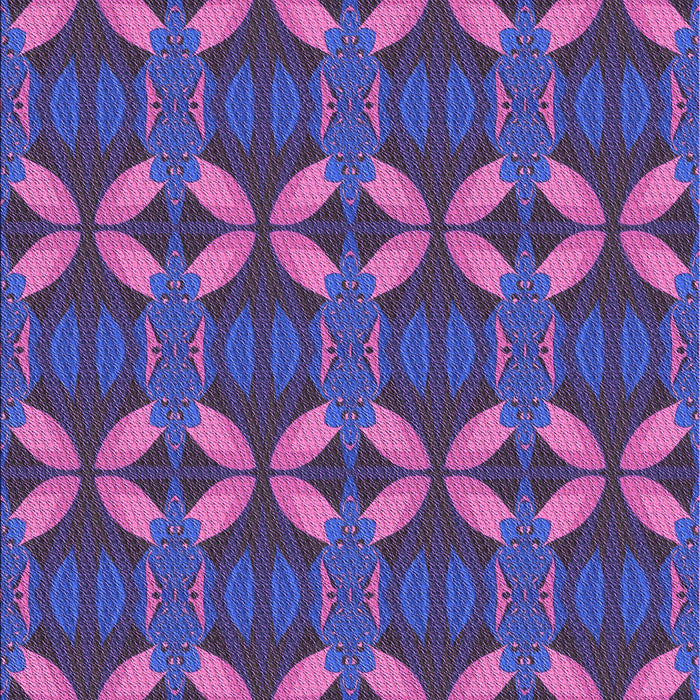 Machine Washable Transitional Bright Grape Purple Rug, wshpat2874pur