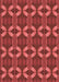 Patterned Red Rug, pat2874rd