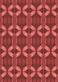 Machine Washable Transitional Red Rug, wshpat2874rd