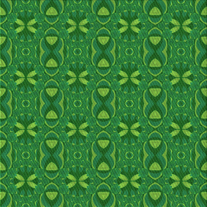 Round Machine Washable Transitional Green Rug, wshpat2875grn