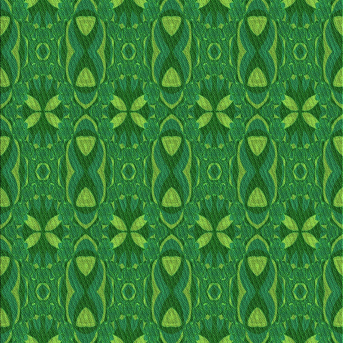 Machine Washable Transitional Green Rug, wshpat2875grn