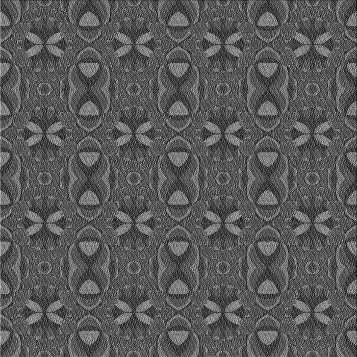 Round Patterned Platinum Gray Rug, pat2875gry