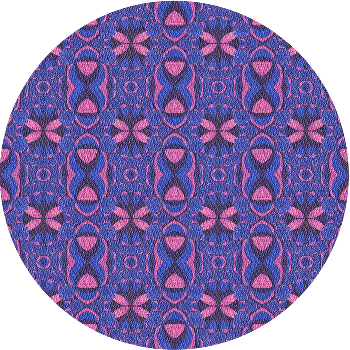 Square Machine Washable Transitional Bright Grape Purple Rug in a Living Room, wshpat2875pur