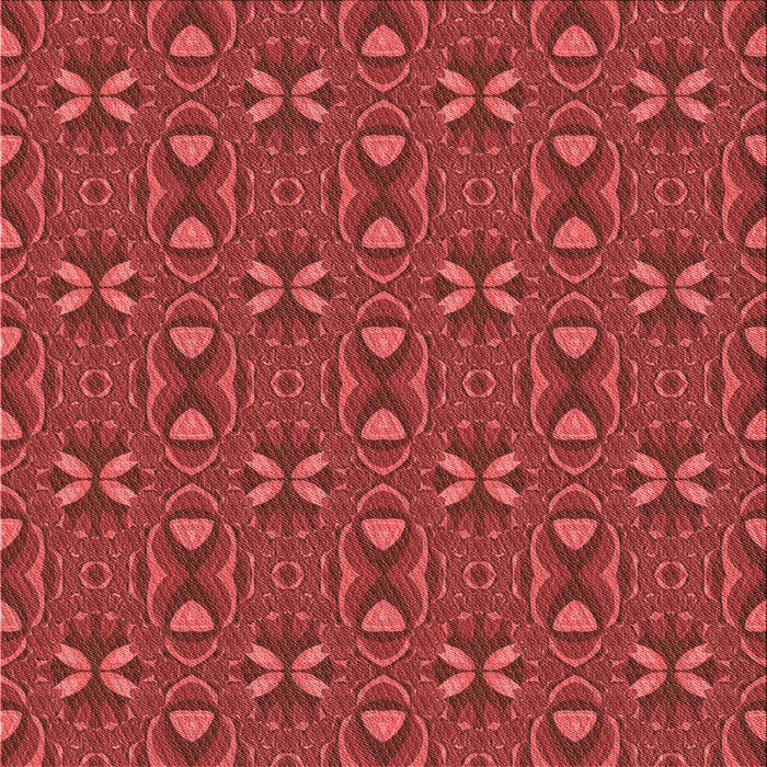 Round Patterned Red Rug, pat2875rd