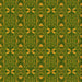 Round Patterned Dark Yellow Green Rug, pat2875yw