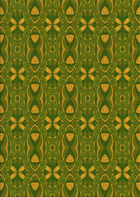 Machine Washable Transitional Dark Yellow Green Rug, wshpat2875yw