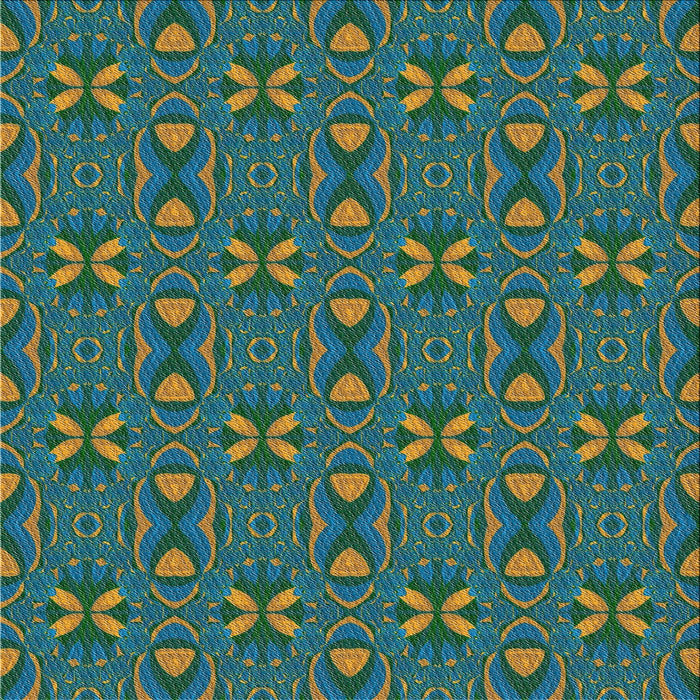 Square Patterned Mint Green Novelty Rug, pat2875