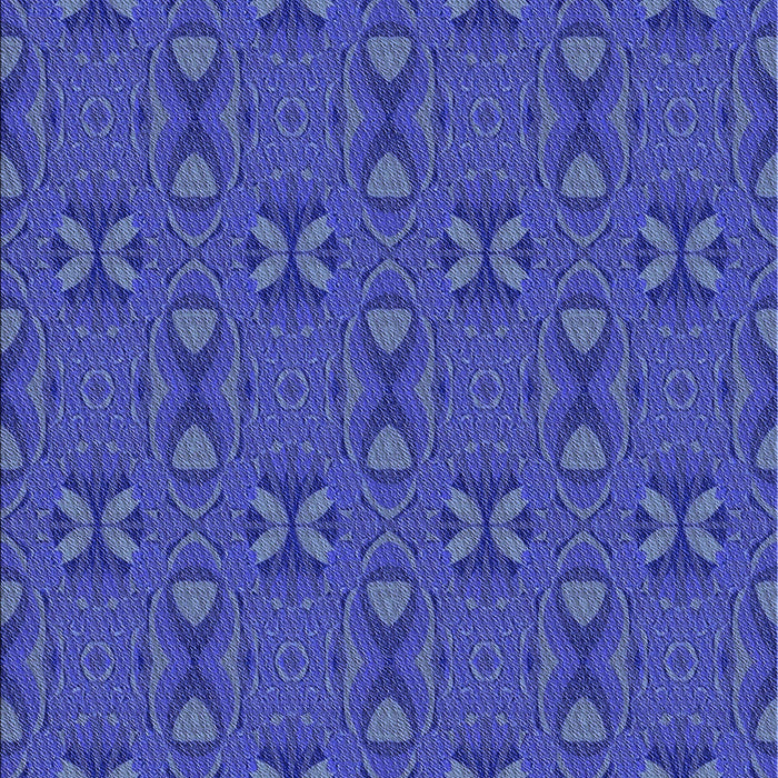 Patterned Blue Orchid Blue Rug, pat2876blu