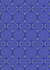 Machine Washable Transitional Blue Orchid Blue Rug, wshpat2876blu